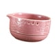 thumbnail image 4 of Cuenco para hierbas, rallador de ajo, plato de cerámica resistente, herramienta de cocina multiusos Rosa, 4 of 9
