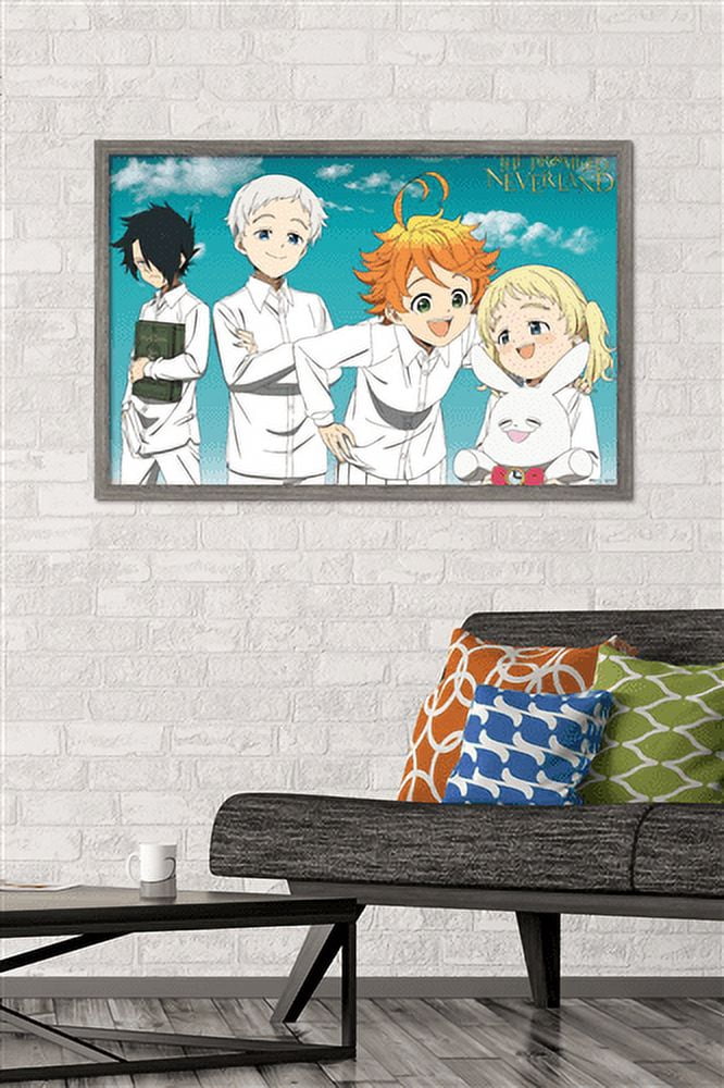 The Promised Neverland - Orphans Wall Poster, 22.375" x 34", Framed