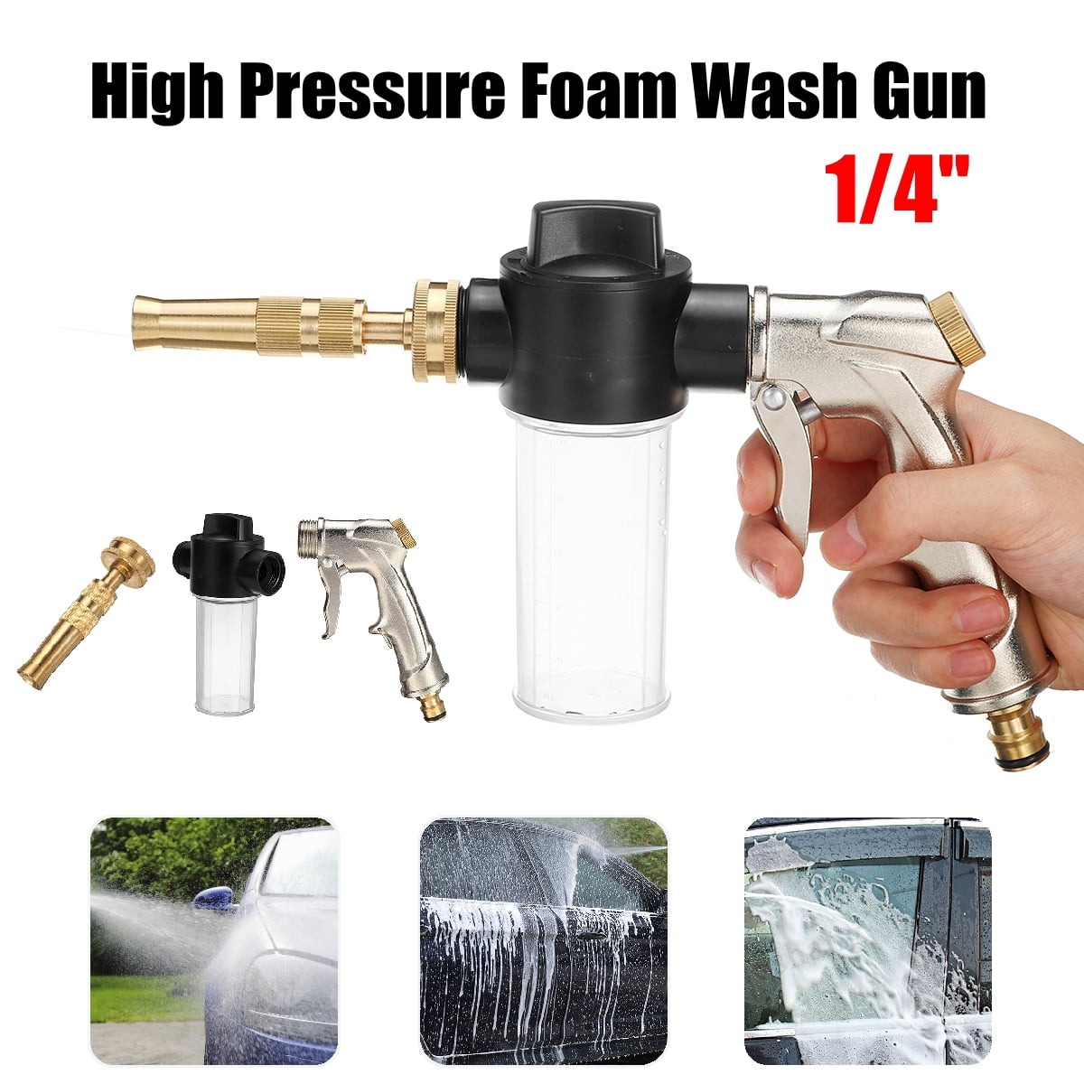 1/4�� Snow Car Foam Cannon Lance High Pressure Spray 1/4�� Snow Car Foam Cannon Lance High Pressure Spray
