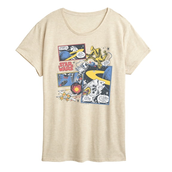 Star Wars - Comic Strip - Women's Short Sleeve Graphic T-Shirt