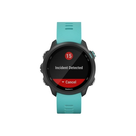 Garmin - Forerunner 245 Music GPS Smartwatch 42mm Fiber-Reinforced Polymer - Aqua