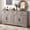 Gray, variant on 66" Large Farmhouse Sideboard Buffet Cabinet, with 3 Drawers, 4 Doors,for Dining Room