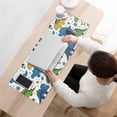 thumbnail image 3 of Long Mouse Pads for Desk,White Cartoon Dinosaurs Flowers Pattern Desk Mats on Top Of Desks, Desk Mouse Pad Extra Large with 3mm Non-Slip Base and Stitched Edge for Gaming,Office,Work,Home 31.5"x11.8", 3 of 6