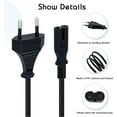 thumbnail image 5 of EU Plug C7 Power Cable - 1.5M for PS5 / Xbox Series X / S (Black), 5 of 5