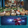 thumbnail image 3 of Iron Man-Theme Backdrops Banner Birthday Party Decor Supplies Personalized Party Backdrop Decoration,2x3ft（60x90cm）, 3 of 6