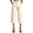 Beige, variant on LAJPXKHY Women's Dress Capris Summer Pull-On Stretch Elastic Waist Straight Leg Officewear Stripe Cropped Pants with Pockets