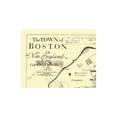 thumbnail image 4 of Historic City Map - Boston Massachusetts - Derving 1722 - Vintage Wall Art, 4 of 4