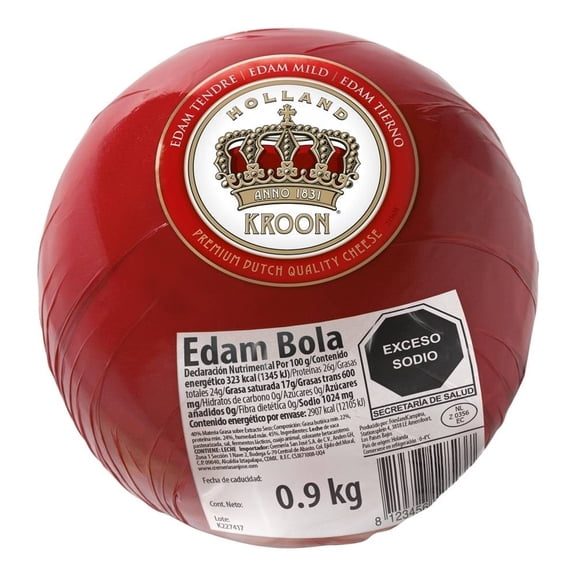 Queso edam Holland Kroon bola tierno 870 g