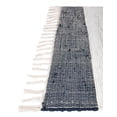 thumbnail image 6 of Unique Loom Chindi Rag Collection Area Rug - Striped (2' 2" x 12' Runner Navy Blue/Ivory), 6 of 7