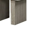 thumbnail image 5 of Lezy Side End Table- 22 Inch- Gray Oak Wood Top- Double Pedestal Base, 5 of 6