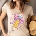 thumbnail image 4 of Teacher Supply Ribbon Shirt – Girly Yellow Pink Classroom Theme Tee , White, M, 4 of 6