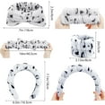 thumbnail image 3 of Spa Headband Wristband Set with Hair Clips – Puffy Makeup Headband for Women, Face Washing, Facial Mask, Shower Accessories, Gifts for Teen Girls, 3 of 7