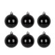 thumbnail image 2 of pstuiky Bolas navideñas negras, 6 unidades, adornos decorativos para árbol de Navidad, corona navideña, 2 of 5