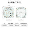 thumbnail image 6 of Square Chair Cushions Cover, Cute Dog Puppy ball Elastic Office Chair Cover for Dining Chairs with Ties and Removable Cover, Desk Chair Seat Cushion Protectors set of 2, 6 of 7