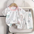 thumbnail image 2 of Zshosam Boy Pajamas Boys Pajamas Cotton Toddler 2 Piece Short Sleeve Pjs Kids Summer Sleepwear Clothes Set Size 3T 4T,(Light Pink 3-4 Years), 2 of 6