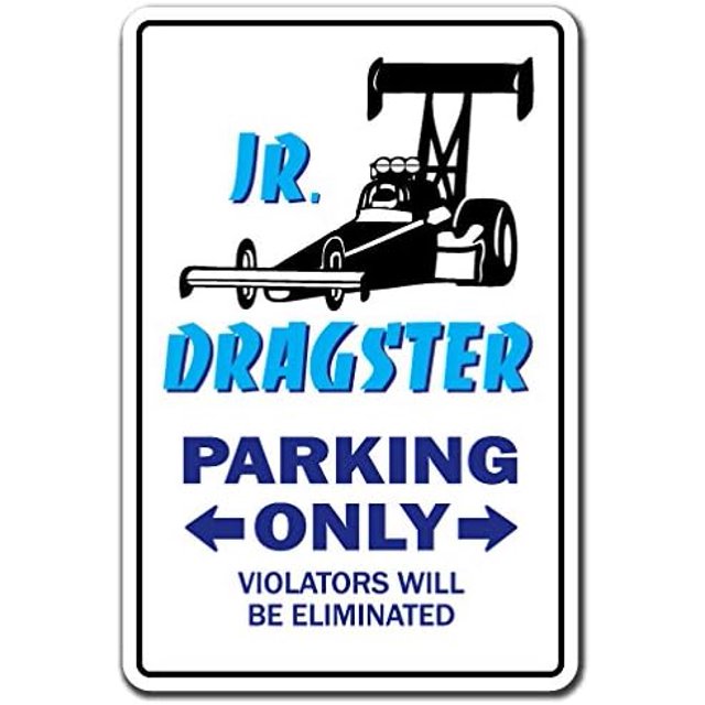SignMission 8" X 12" Plastic Sign, Jr Dragster