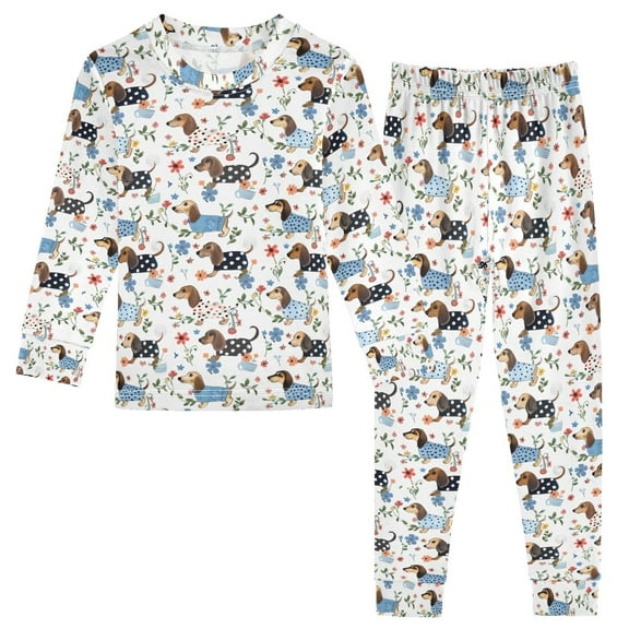 Pajama Dachshund Cute Comfortable Cotton Two-piece Pajama Set