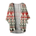 thumbnail image 3 of Women's Boho Printed Chiffon Cardigan Lightweight Cover Up For Beach Vacation Casual Daily Wear Spring Summer Fall Fashion Lace Kimonos for Women Cropped Cardigan Sweaters for Women Open Back Sweaters, 3 of 3