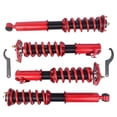 thumbnail image 5 of Nissan S13 240SX Adjustable Coilovers Suspension Kit 1989-1994 - Lowering, Height Adjustable, Red Finish, Pillow Ball Mounts, Twin Tube Shock Absorbers, 5 of 6