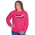 thumbnail image 4 of Mermaids Don't Wear Pants Funny Beach Women Plus Size Crewneck Sweatshirt Brisco Brands 2X, 4 of 5