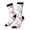 3 Black, variant on Red Squirrel And Blue Rabbit Print Adult Socks for Men & Women,Calf Socks, Ankle Socks,Boots Socks,Breathable Casual Sock,Unisex Crew Socks