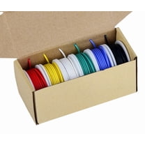 TUOFENG 20awg Wire Flexible Silicone Wire,20 Gauge Tinned Copper Wires Silicone Rubber Insulated (6 Different Colored 23ft / 7m Each)(OD: 1.75 mm) 600V Stranded Wire Hook up Wire Kit 20 awg 6 colors each 23ft