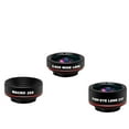 thumbnail image 2 of 3 in 1 Phone Camera Lens Kit Universal HD Phone Fisheye Camera Lens with Wide Angle Lens & Macro Lens+Fisheye Lens, 2 of 7