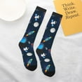 thumbnail image 5 of Salouo Space Cartoon Print Women's Men's Ankle Socks 1-pack Casual Athletic Socks for Unisex Adult Moisture-Wicking Socks for Daily Wear/Running/Sport, 5 of 8