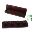 thumbnail image 2 of DYNWAVECA Billiard Pool Cue Rack Wooden Stand Storage Cue Rest for Hotel Game Room Bar Claret, 2 of 10