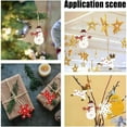 thumbnail image 4 of 30Pcs Wooden Christmas Ornaments Christmas Tree Decorations Snowflake Elk Snowman Blank Unfinished Wood Pendants with 30Pcs Rope Cords for DIY Crafts Home Christmas New Year Decorations, 4 of 7