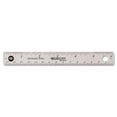 thumbnail image 2 of Stainless Steel Office Ruler With Non Slip Cork Base, Standard/metric, 6" Long | Bundle of 2 Each, 2 of 3