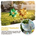 thumbnail image 2 of Pinwheel Bird Repellent Windmill Laser Reflective Pinwheel for Garden Yard Patio Bird Deterrent Kids Toy Outdoor Decoration, 2 of 10