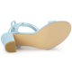 thumbnail image 5 of Sandalias Cordón Arriba Talón Grueso Para Mujer Allegra K Cielo azul 37, 5 of 6