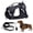 Black-SET, variant on WAAYEEPAL Adjustable Dog Harness with Lift Handle, Soft PVC Breathable Pet Vest (XS, Black)