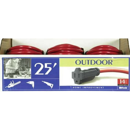 25ft 14 Gauge 3 Prong Extension Cord