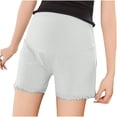 thumbnail image 5 of PIWHJQK Maternity Casual Shorts Maternity Solid High Waist Adjustable Liner Shorts Bottoms, 5 of 5