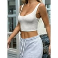 thumbnail image 4 of Women'S Basic Sleeveless Tank Top U Neck Casual Summer Clothes Light Gray S, 4 of 6