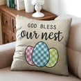 thumbnail image 5 of Sunmdecor Easter Pillow Covers 20x20 Set of 4,Easter Throw Pillow Covers,Easter Outdoor Bunny Pillow Covers\u2026, 5 of 5