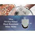 thumbnail image 3 of Disney Kitchen Cotton Mini Oven Mitts ? Heat Resistant Oven Gloves with Insulation Ideal for Handling Hot Kitchenware ? Non-Slip Grip, Hanging Loop, 5.5 x 7 Inches ? Mickey Oh Hello, 3 of 7