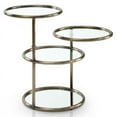 thumbnail image 1 of Furniture of America Table d'Appoint en Verre Champagne, 1 of 4
