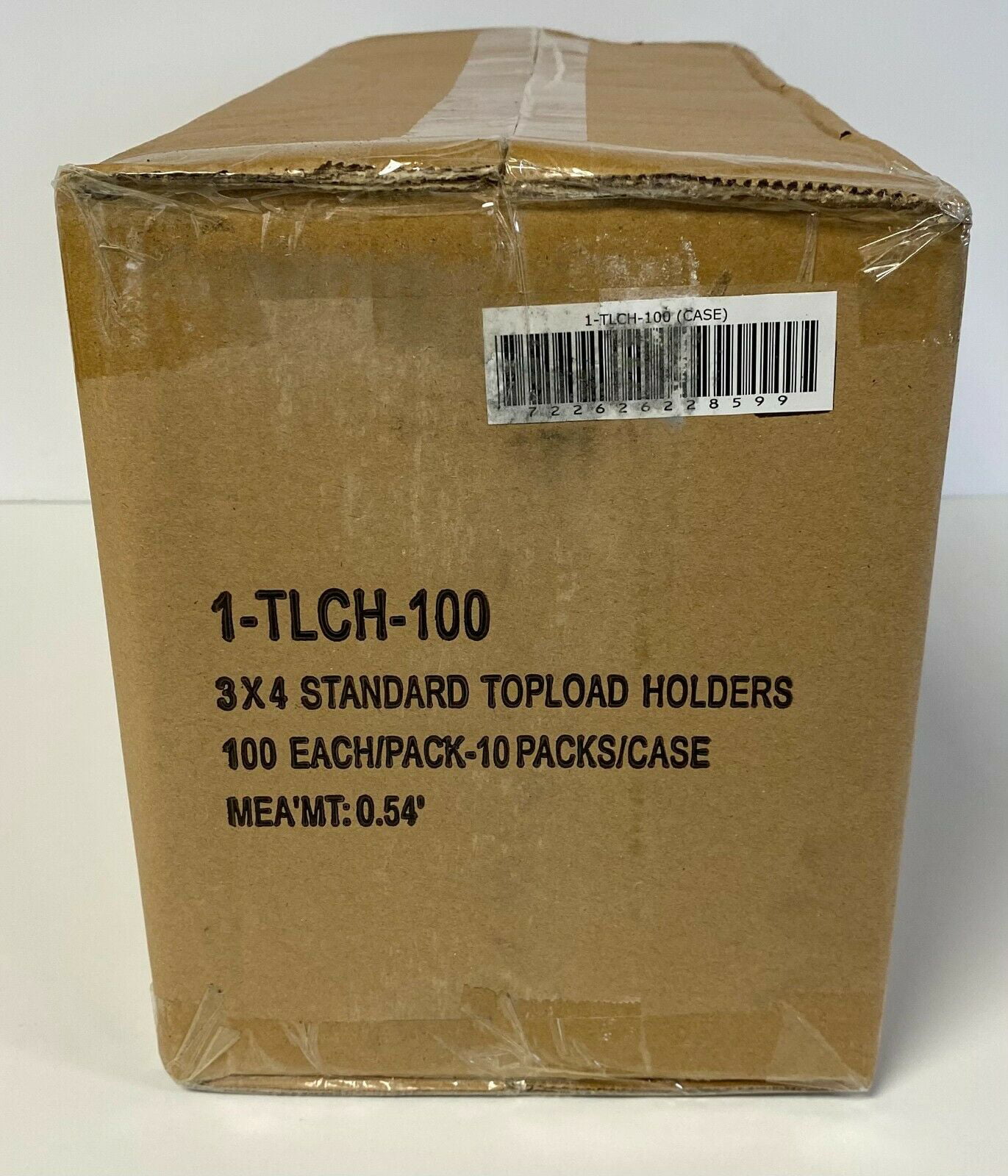 Standard BCW 1-TLCH-100 3X4 Topload Card Holder