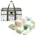 thumbnail image 4 of asddcavvf Wrapping Table Organizer Baby Caddy Wrapping Bag Large Folding Bag Organizer With Drawers Storage for Wipes Clear Clothes Storage Clothes Drawer Organizers and Storage Canvas Storage Bag, 4 of 4
