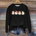 thumbnail image 3 of Odeerbi Toddler Boys Girls Christmas Crewneck Sweatshirts Fall Winter Pullover Sweatshirt Kids Long Sleeve Christmas Pattern T-shirt Sweatshirt Top Toddler Clothes Black, 3 of 4
