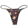 thumbnail image 4 of Culottes pour Femmes String Imprimé de Noël Confortable Respirant Taille Basse Culottes, 4 of 5