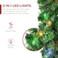 thumbnail image 4 of Best Choice Products 9ft Pre-Lit Christmas Garland w/ 50 2-in-1 LED Lights, 4 of 8