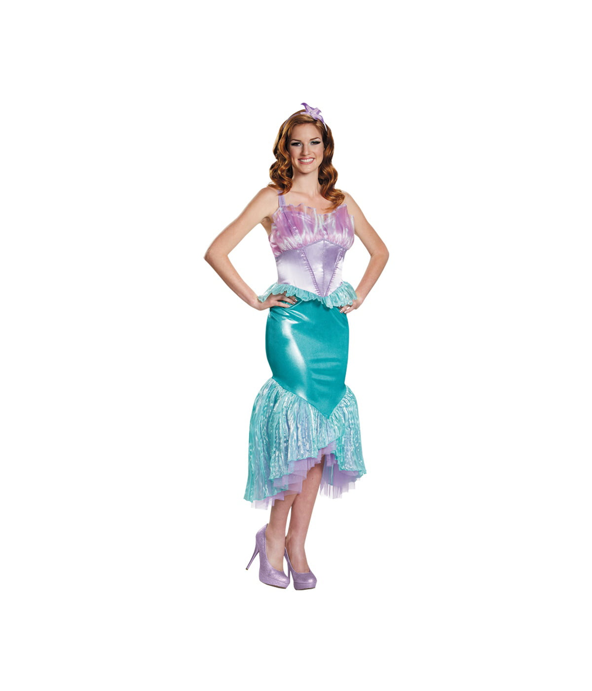 Disney Princess Womens Deluxe Ariel Little Mermaid Costume