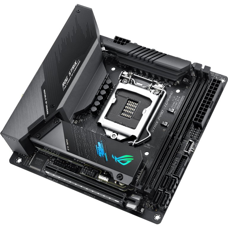 Asus ROG Strix Z490-I GAMING Desktop Motherboard, Intel Chipset