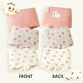 thumbnail image 2 of Balabala Girls 3-Pack Soft Cotton Briefs – Apple & Bunny Print Toddler & Kids Underwear, 2 of 7