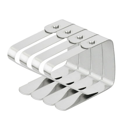 

12pcs Square Stainless Steel Tablecloth Clips Adjustable Table Cloth Clamps - 2.5cm