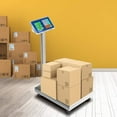 thumbnail image 6 of YANG2， 660lbs Weight Computing Digital Scale Floor Platform Scale for Weighing Luggage Package Shipping Mailing Postal Scale with Accurate LB/KG Price Calculator, High-Definition Display (Silver), 6 of 9